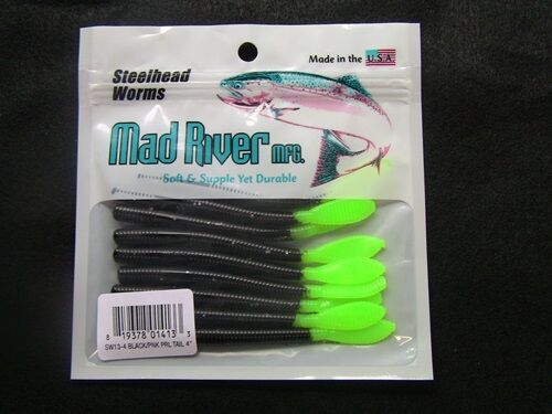 Steelhead Worms: Green Tailed Skunk