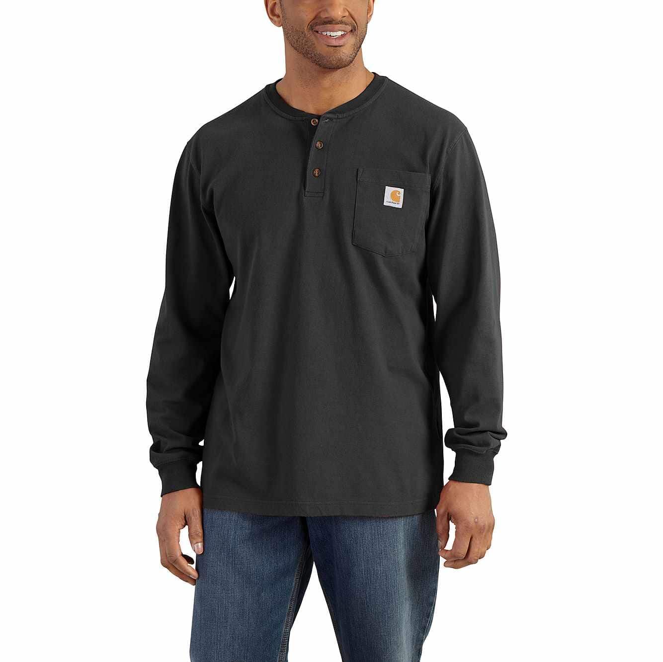 Workwear Long-Sleeve Henley T Shirt